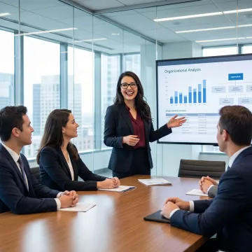 HR strategy consultant reviewing workforce plans