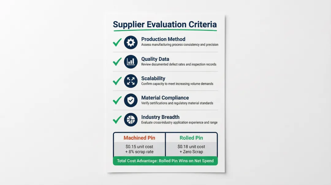 Five criteria for evaluating US brass contact pin manufacturers supplier selection guide