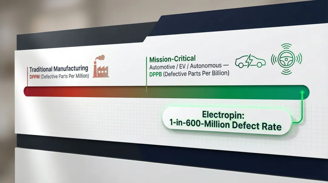 DPPM to DPPB quality shift in automotive press fit pin defect standards