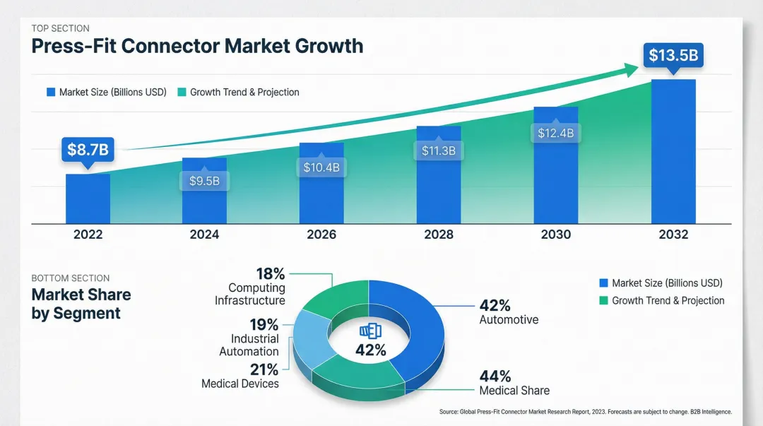 Press fit connector global market growth from 2022 to 2032 billions