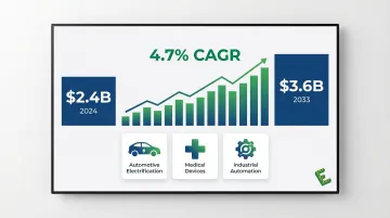 Crimp terminal market growth from 2.4 billion to 3.6 billion dollars by 2033