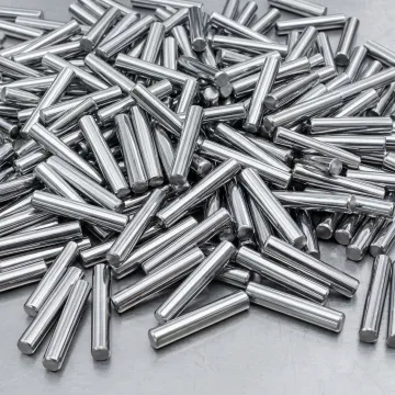 Bulk door hinge pins manufactured from precision metal stock