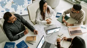 Elexes regulatory affairs consulting team reviewing medical device submission documentation