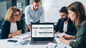 Elexes SaMD regulatory consulting team reviewing FDA submission documentation with client