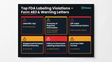 Six most common FDA medical device labeling violations in Form 483 observations