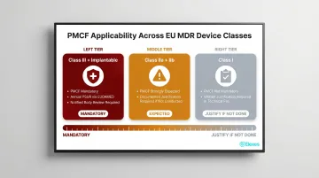 EU MDR PMCF requirements by device class tier mandatory to justified breakdown