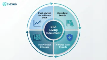 Four post-market triggers requiring benefit-risk analysis update in living document cycle