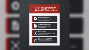 Four common medical device complaint handling mistakes that trigger FDA 483 regulatory findings