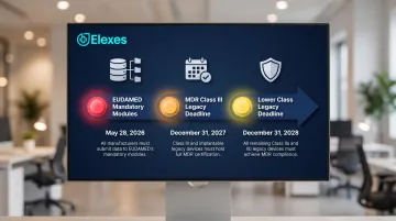 EU MDR 2026 regulatory deadline timeline with three key compliance milestones