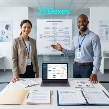 Medical device deviation review process