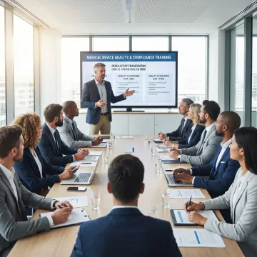 Consultant leading regulatory compliance training