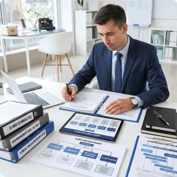 Consultant mapping EU MDR regulatory strategy