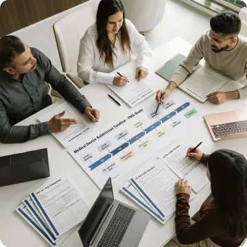 Medical device licensing process planning session