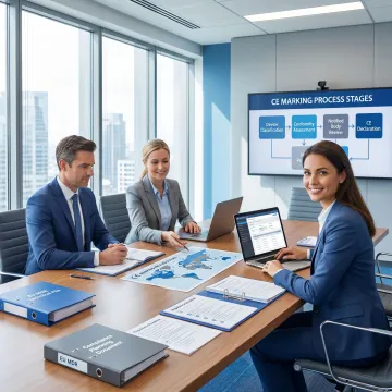 CE marking compliance process meeting
