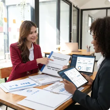 Consultant reviewing digital health submission strategy