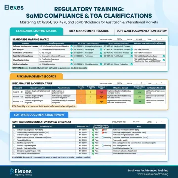 SaMD compliance training materials