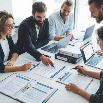 Quality team reviewing FDA compliance documents