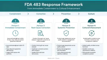 Four-horizon FDA 483 response framework from immediate containment to cultural enhancement