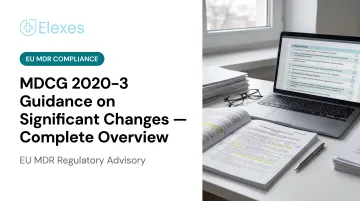 MDCG 2020-3 Guidance on Significant Changes — Complete Overview