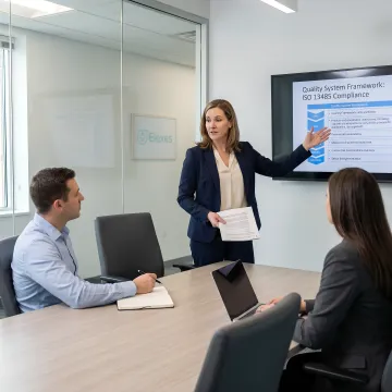 Consultant leading regulatory compliance training