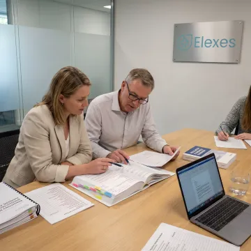 Consultants preparing a regulatory submission process