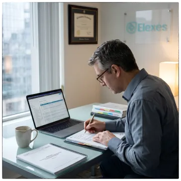 Consultant reviewing digital health submission strategy