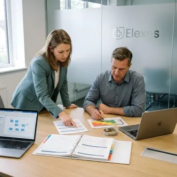 Medical device cybersecurity consulting team reviewing secure device documentation