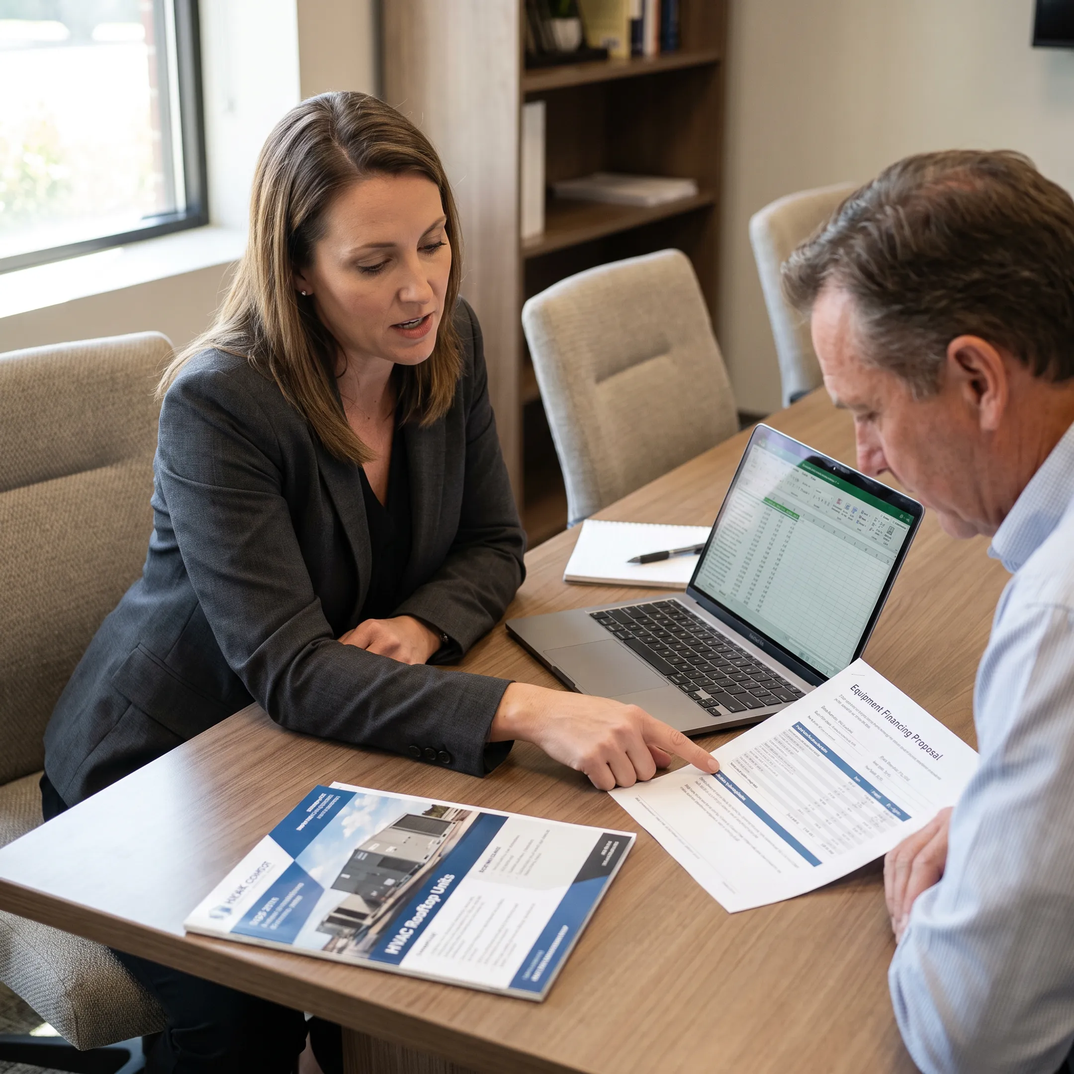 Commercial HVAC equipment financing consultation