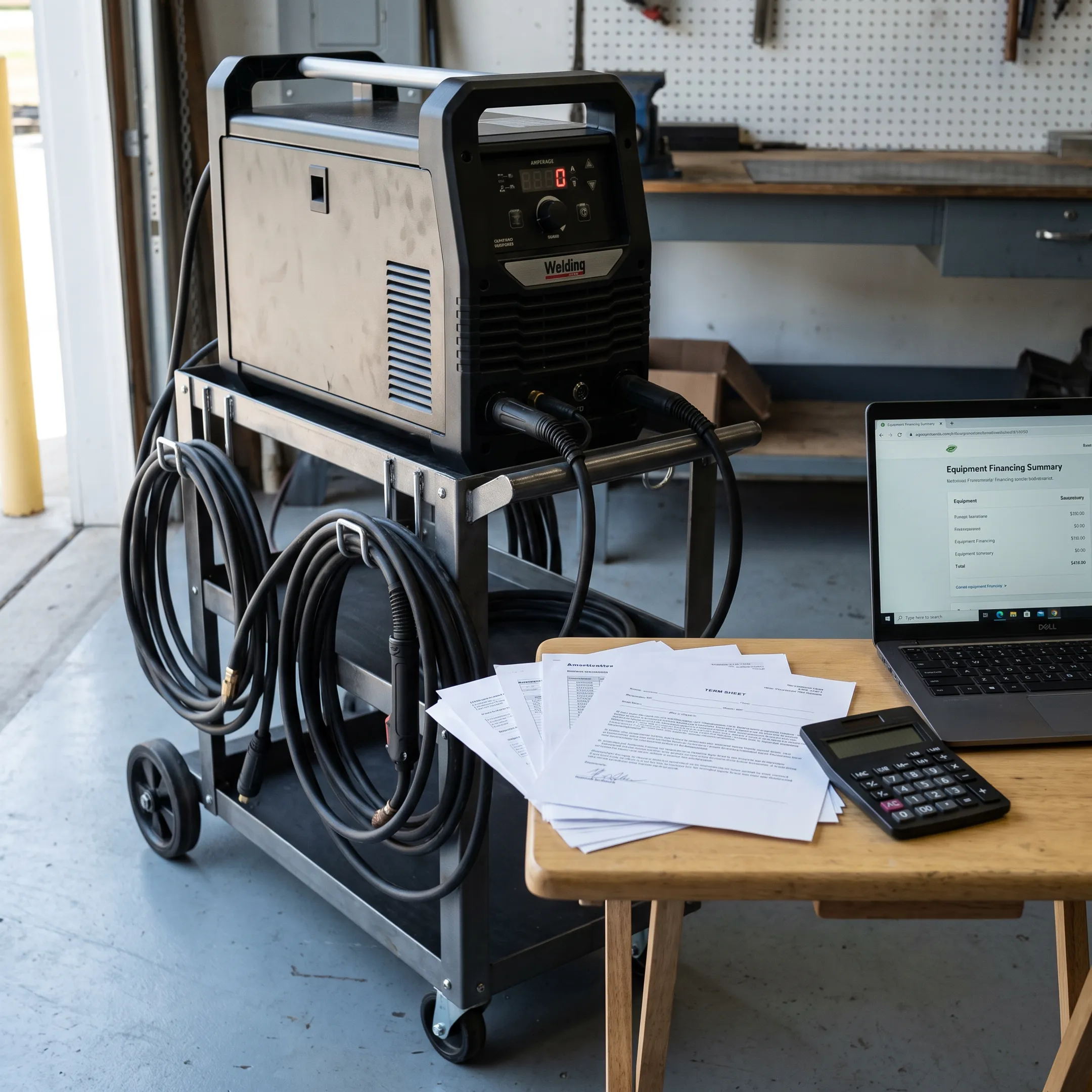 Welding equipment purchase supported by business financing