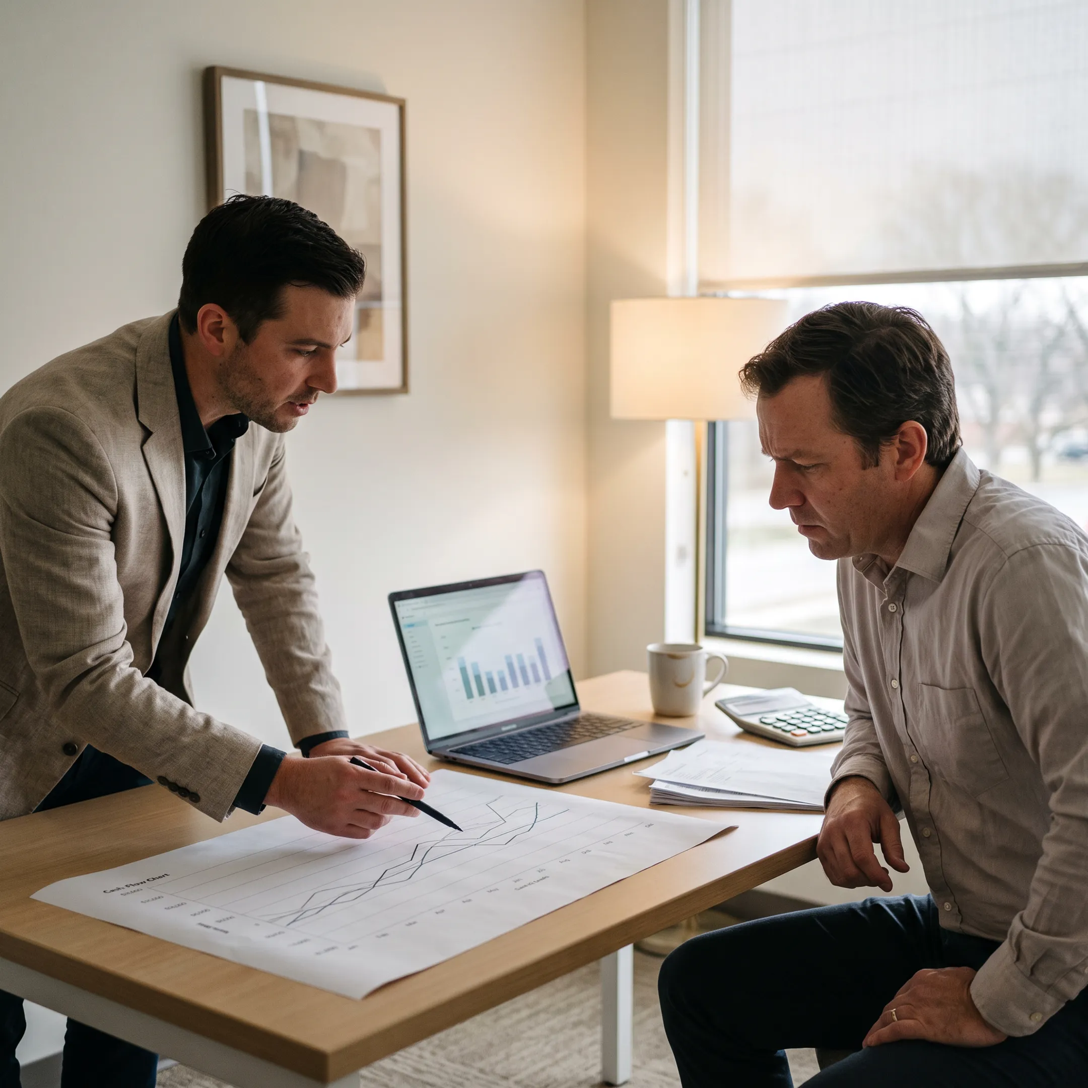 Business owner planning working capital needs