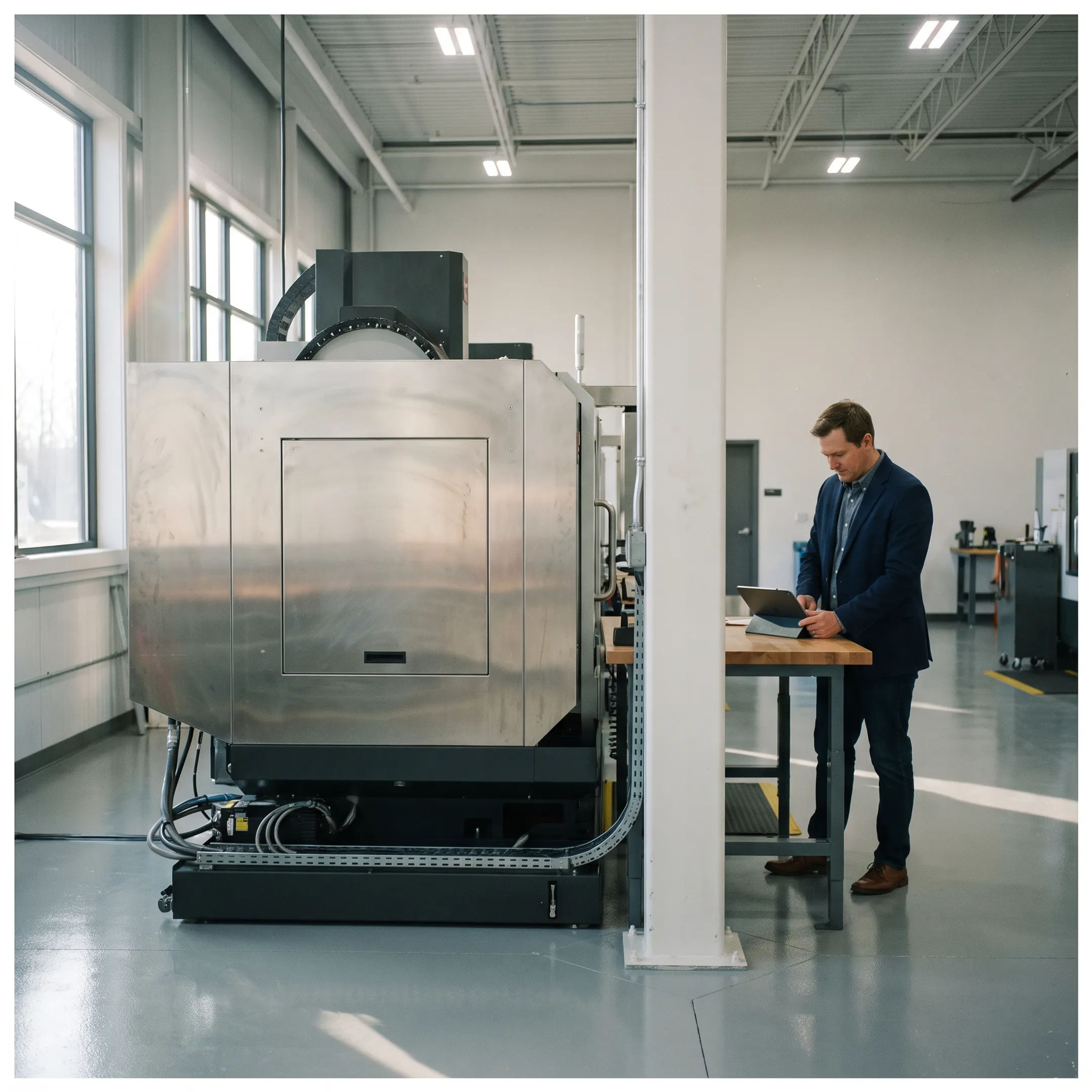 Industrial machinery supported by business financing