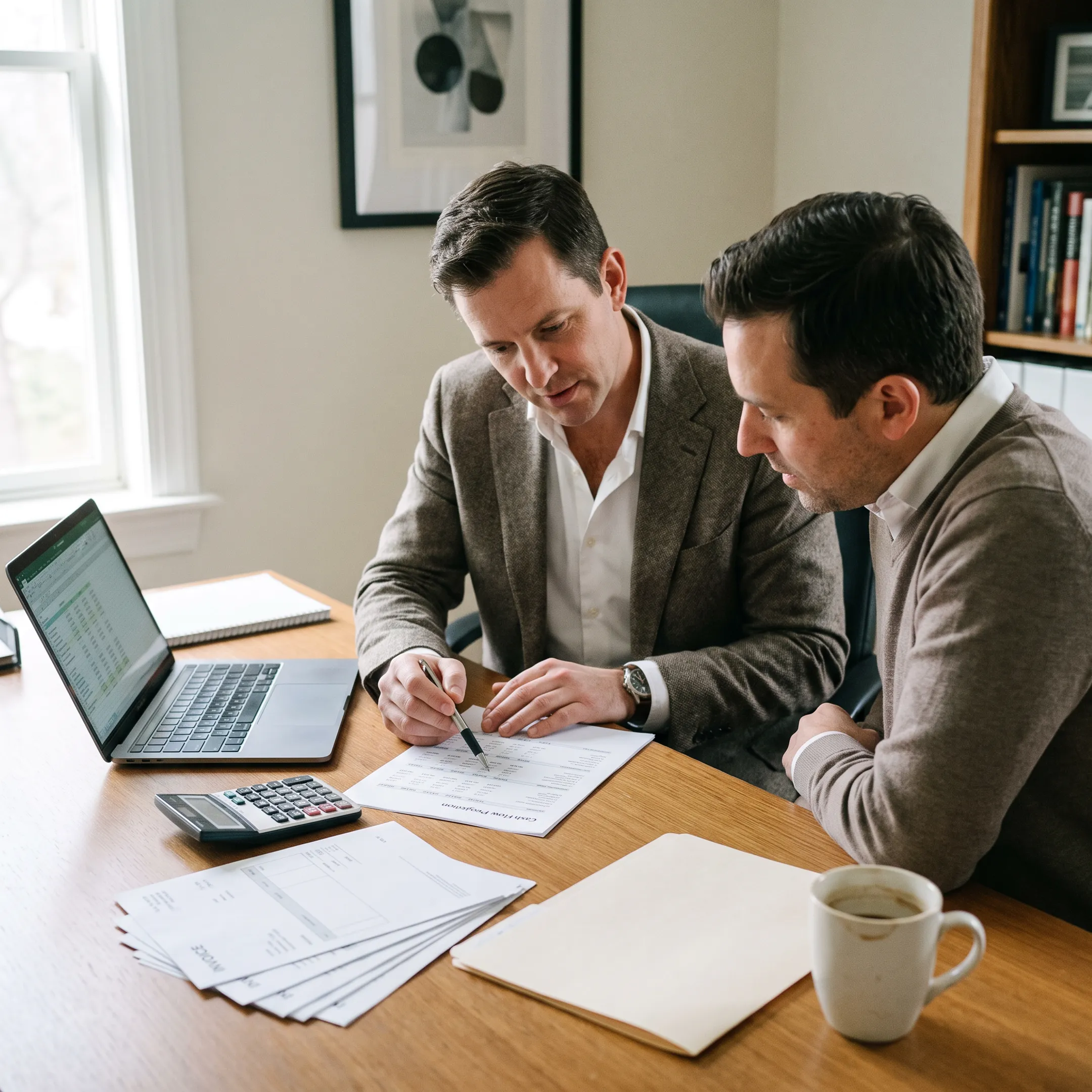 Business owner planning working capital needs