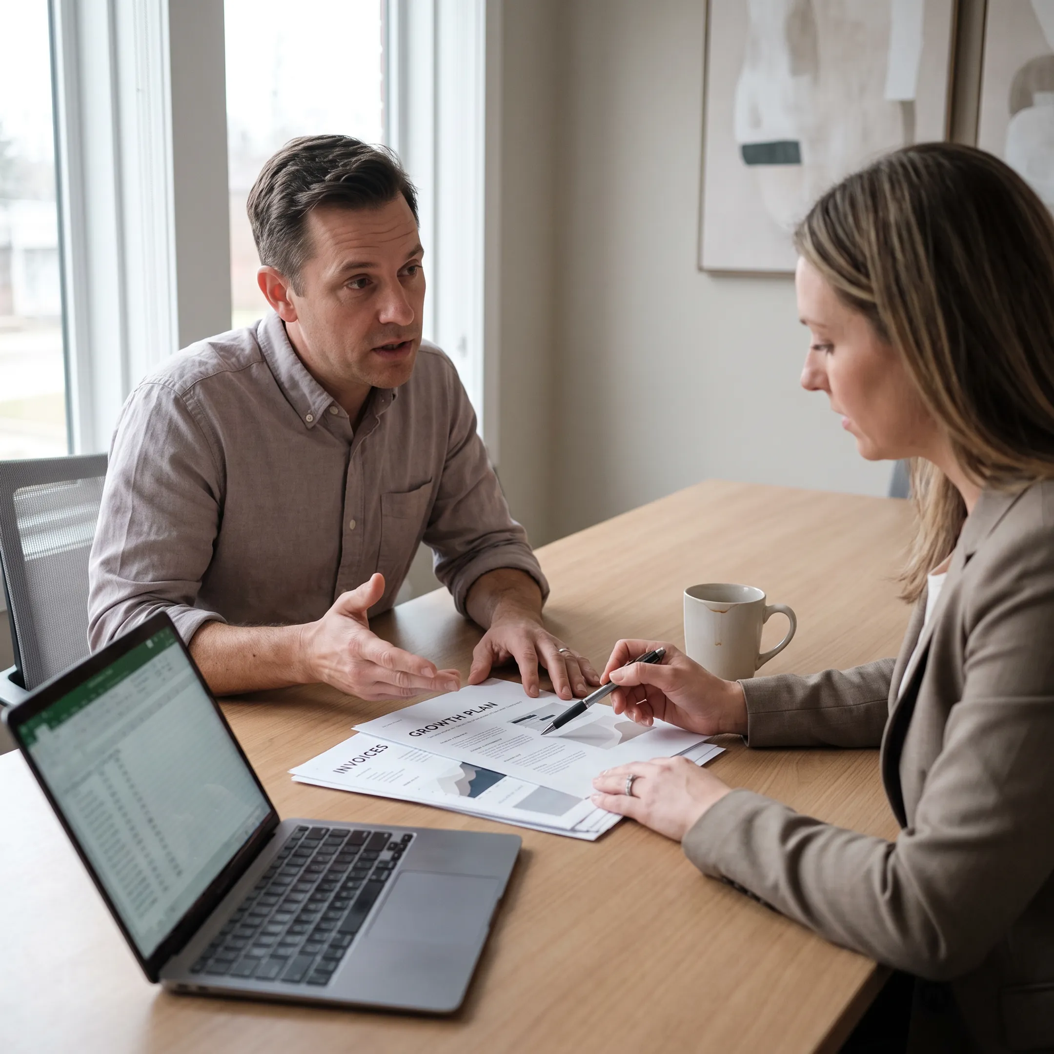 Business owner planning with working capital