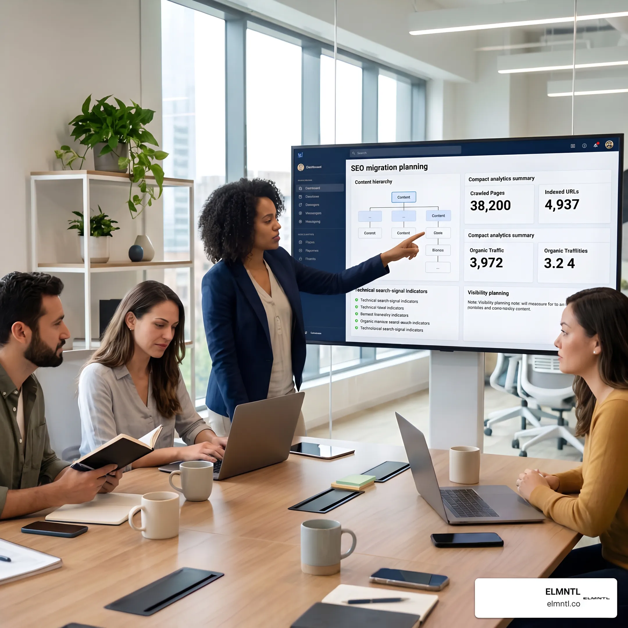 SEO specialist mapping website migration structure and search visibility priorities