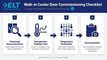 Cold room commissioning checklist four-step process from visual inspection to documentation