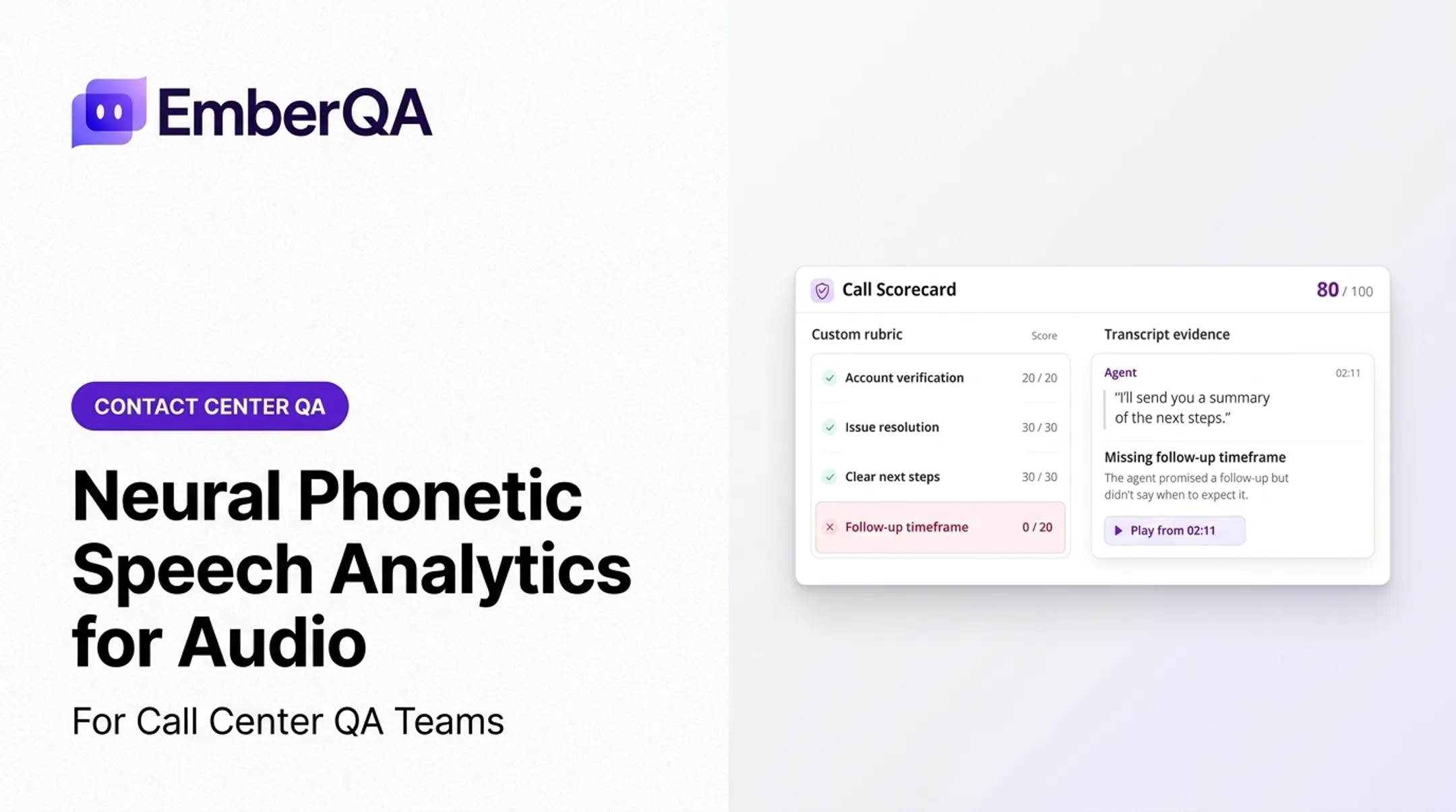 Neural Phonetic Speech Analytics for Audio
