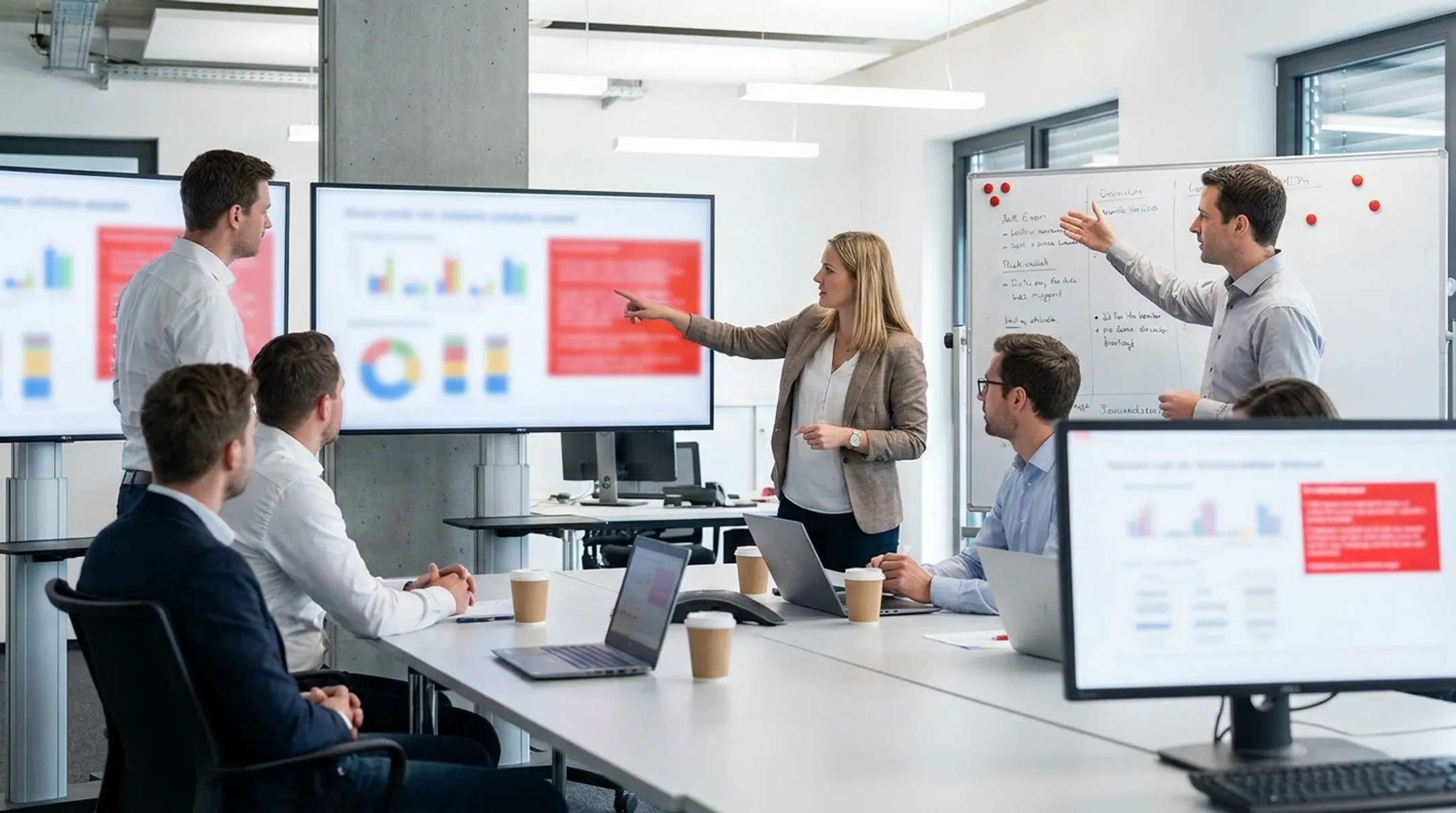 Company QA team reviewing automated call center red flags