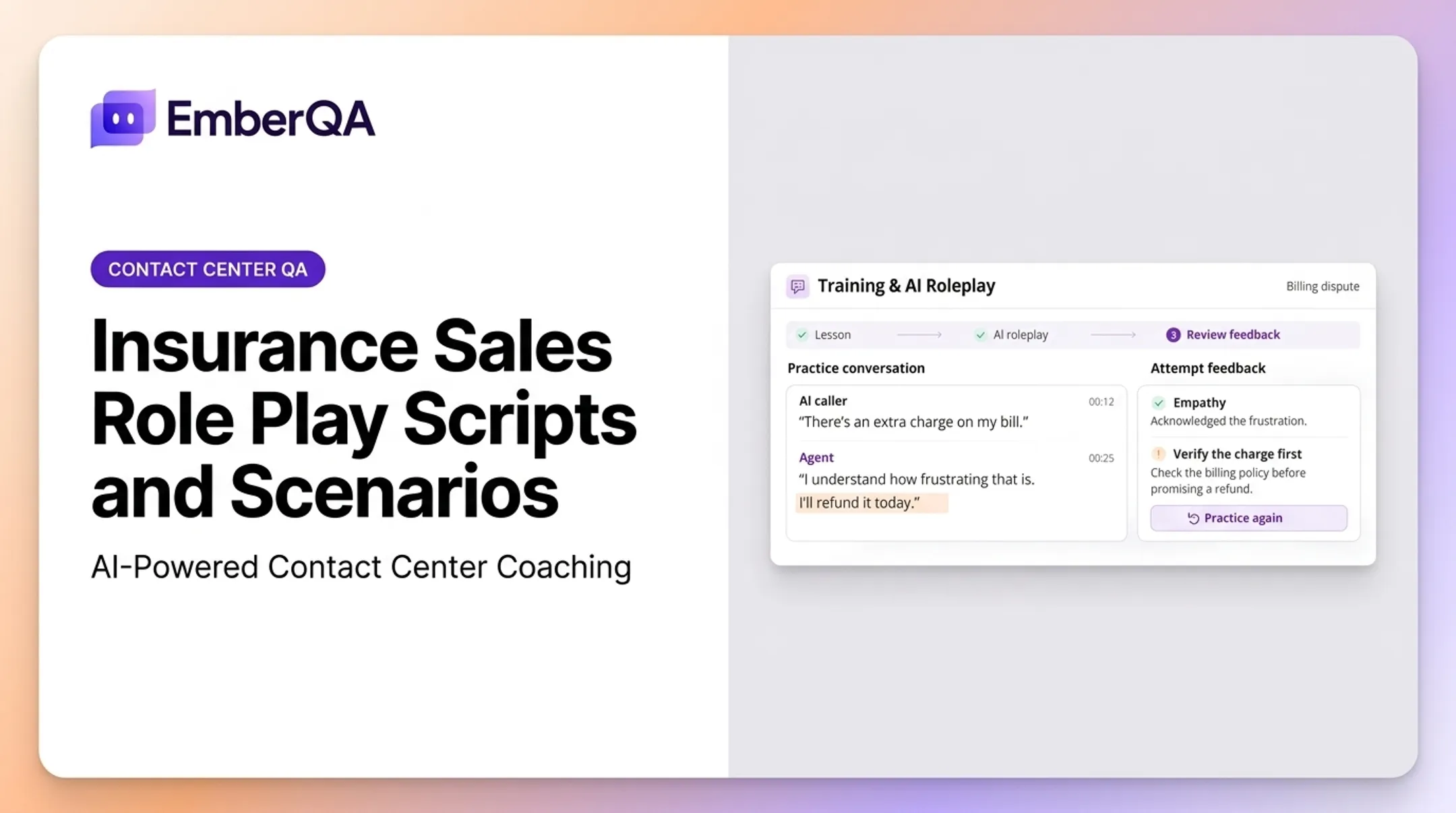 Insurance Sales Role Play Scripts and Scenarios