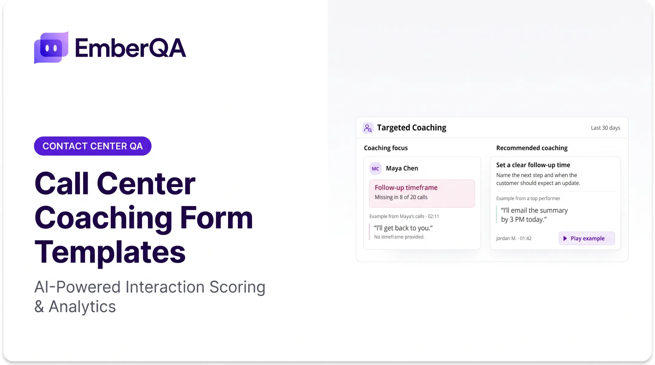 Call Center Coaching Form Templates