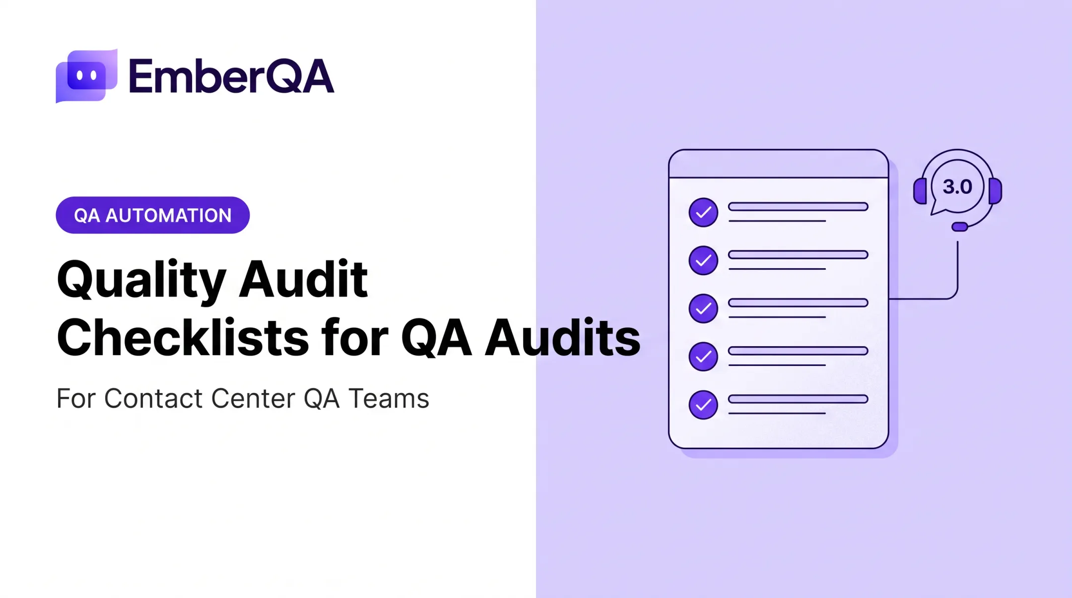 Quality Audit Checklists for QA Audits