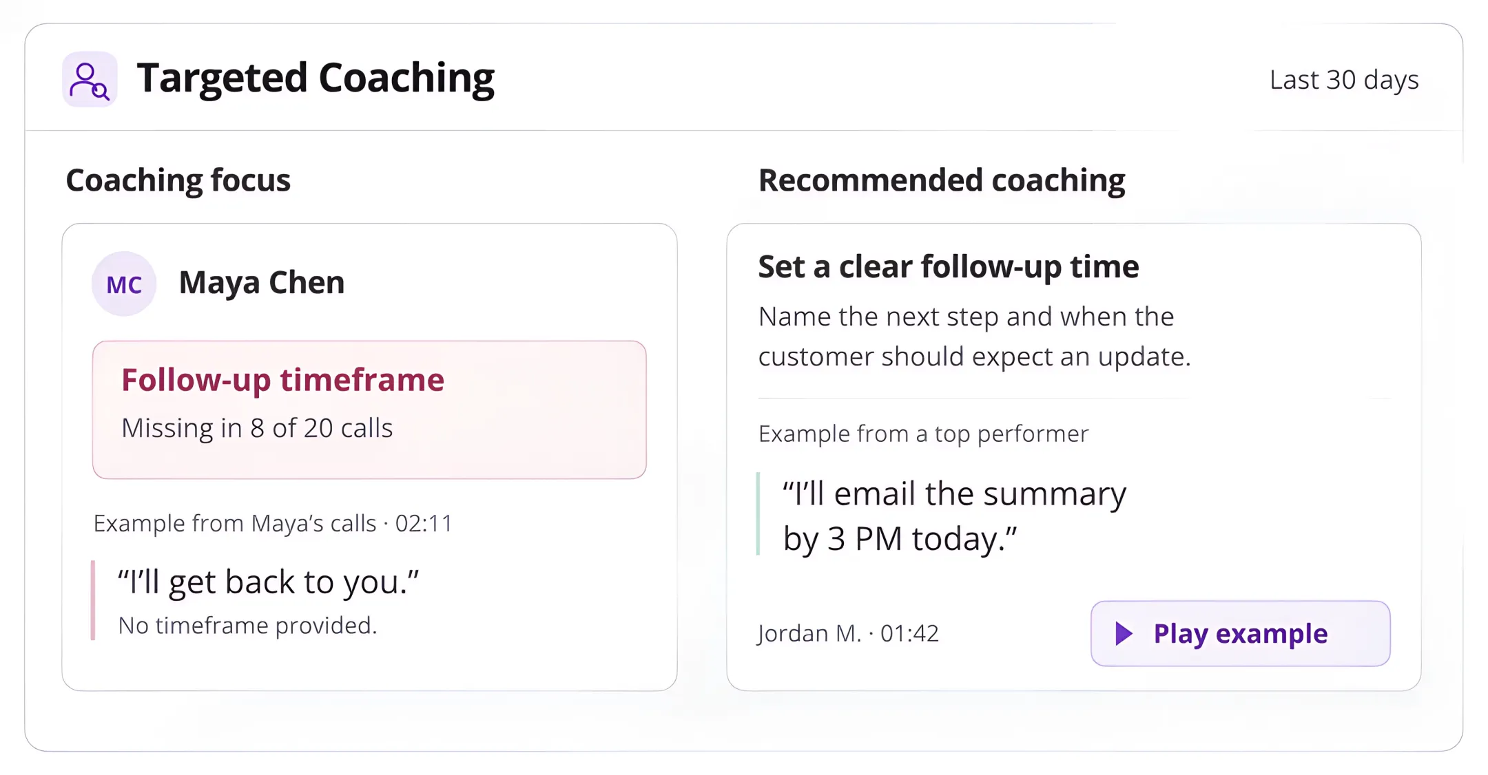 EmberQA AI Targeted Agent Coaching