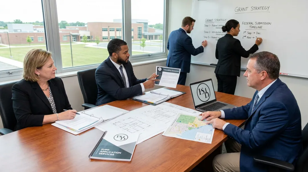 EMD security consultant team providing end-to-end SVPP grant application services for schools