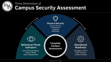 Three core campus security assessment dimensions physical behavioral operational explained