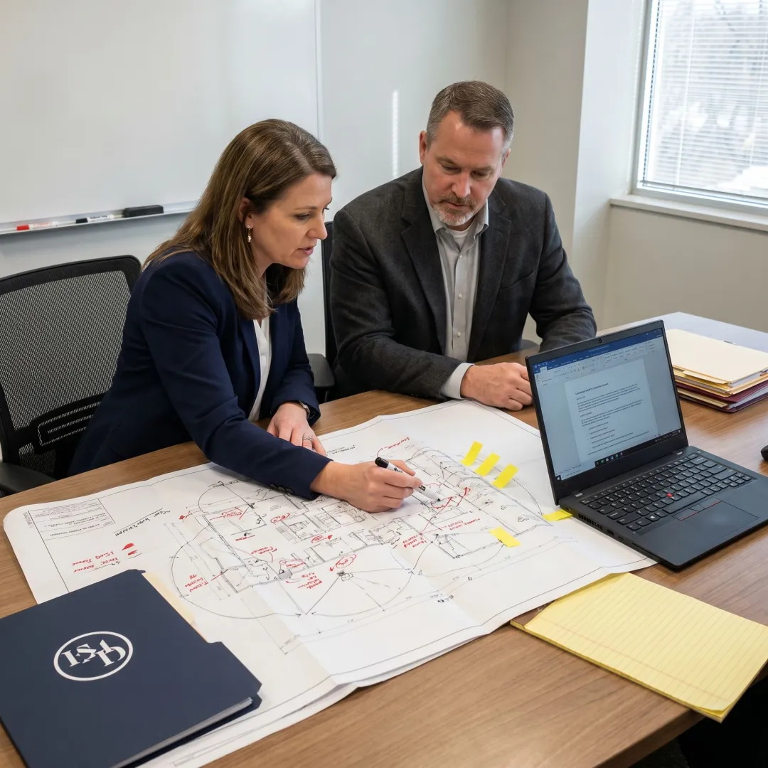 Security team mapping threat assessment findings