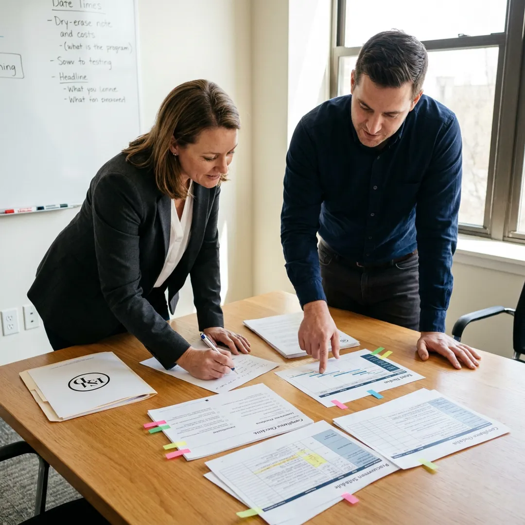 Grant management process planning session