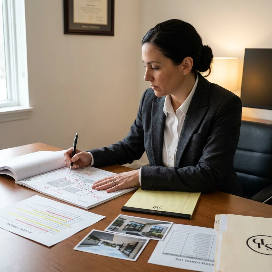 Security expert analyzing litigation evidence