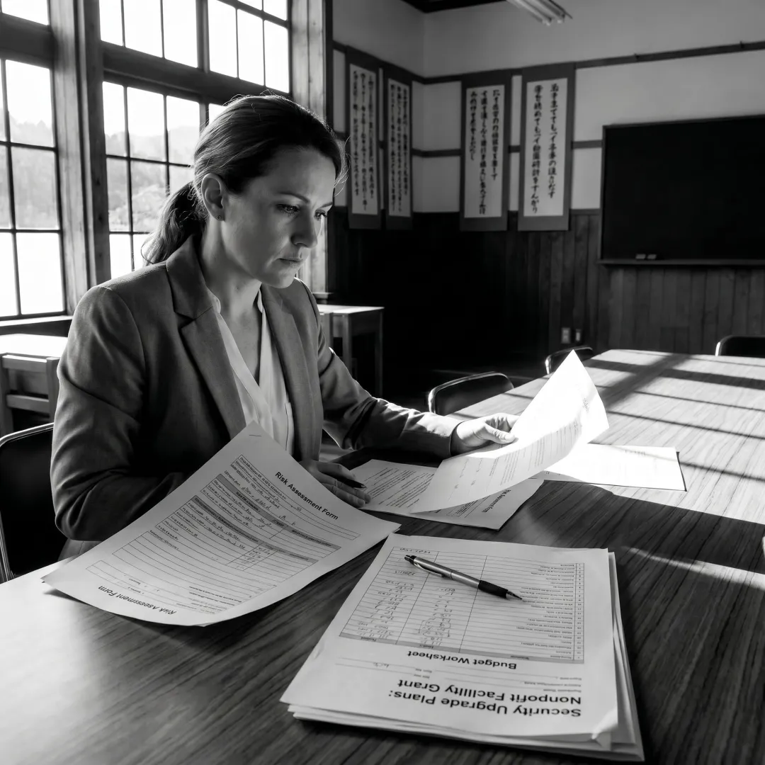 Consultant preparing nonprofit security grant application