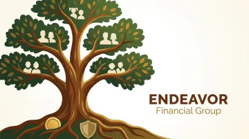 Conceptual illustration of a family tree growing from a foundation of protected financial assets