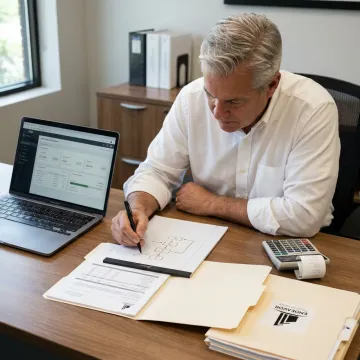 Advisor outlining a structured tax planning process