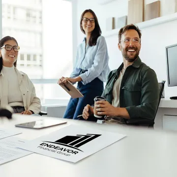 Financial advisor outlining portfolio management steps